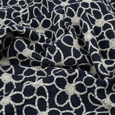 100% Cotton Embroidery Coco Navy