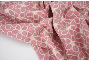 100% Baumwolle Stickerei Coco Rosa