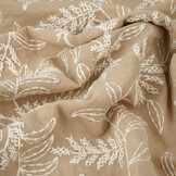 100% Baumwolle Stickerei Anna Beige