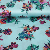 Stretch Satin Bedruckt Blumen Sophie