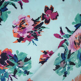 Stretch Satin Bedruckt Blumen Sophie