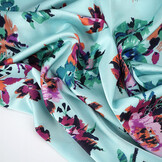 Stretch Satin Bedruckt Blumen Sophie
