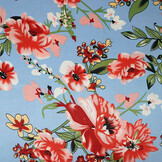 Stretch Satin Bedruckt Blumen Miriam