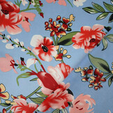 Stretch Satin Bedruckt Blumen Miriam