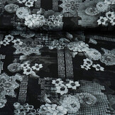 Stretch Satin Bedruckt Blumen Satu