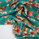 Stretch Satin Bedruckt Blumen Sarah