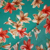 Stretch Satin Bedruckt Blumen Sarah