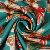 Stretch Satin Bedruckt Blumen Sarah