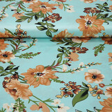 Stretch Satin Bedruckt Blumen Emily