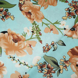 Stretch Satin Bedruckt Blumen Emily