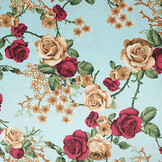 Stretch Satijn Bedrukt Bloemen Ysabeau