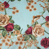 Stretch Satin Bedruckt Blumen Ysabeau