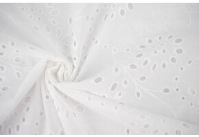 Broderie Katoen Ena Creme