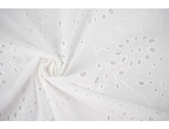 Stickerei Baumwolle Ena Creme