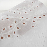 Broderie Katoen Nori Creme