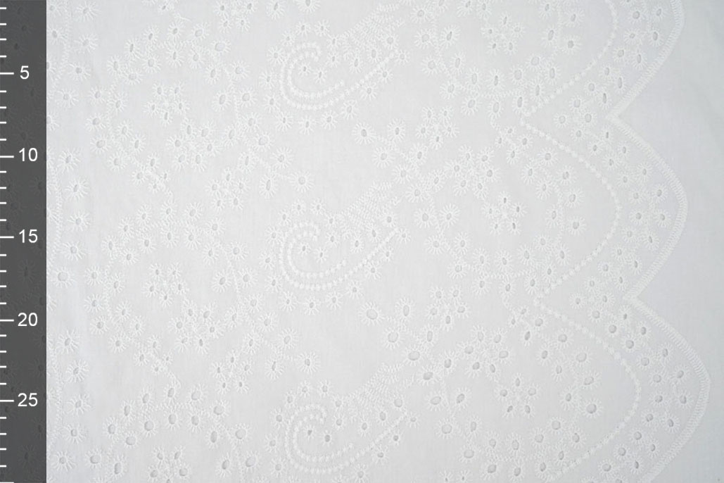 Broderie Katoen Nori Creme