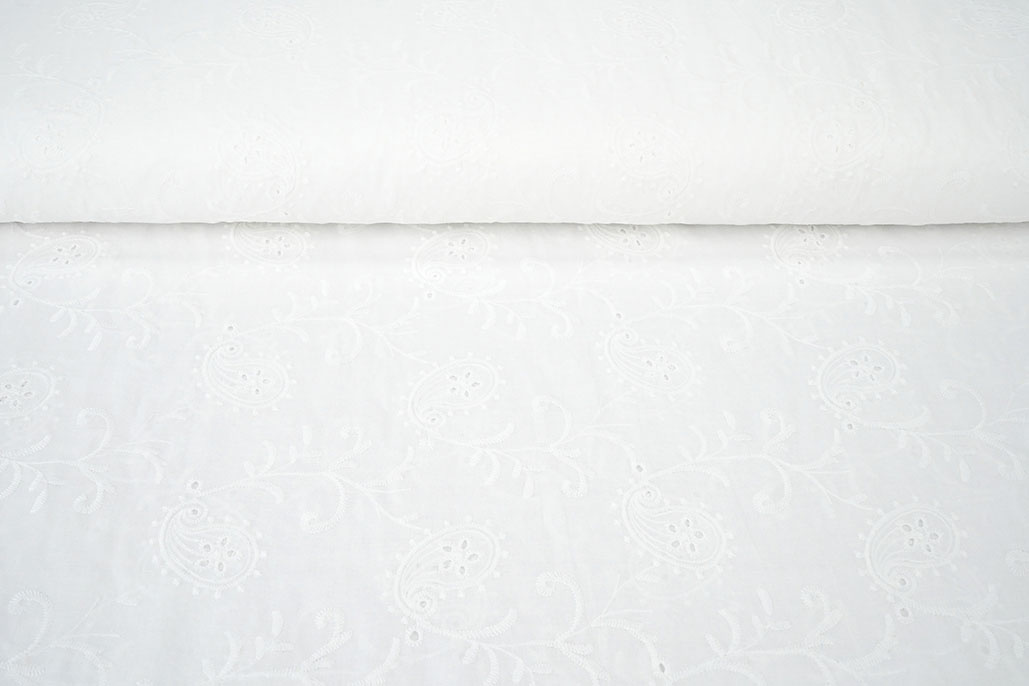 Broderie Katoen Mae Creme