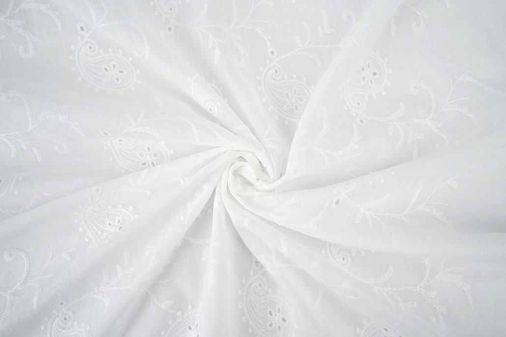 Broderie Katoen Mae Creme