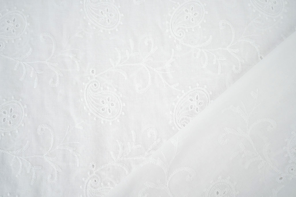 Broderie Katoen Mae Creme