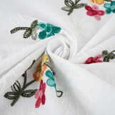 Cotton Embroidered Rive White