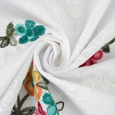 Cotton Embroidered Rive White