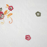 Katoen Geborduurd Brume Creme