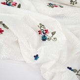Cotton Embroidered Soie Creme