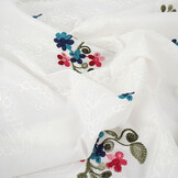 Baumwolle Bestickt Soie Creme