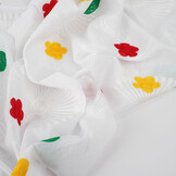 Cotton Embroidered Lin White