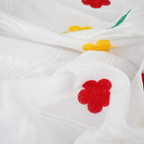 Cotton Embroidered Lin White