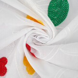 Cotton Embroidered Lin White