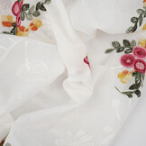 Cotton Embroidered Jolie  Creme