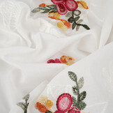 Baumwolle Bestickt Jolie  Creme