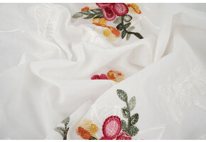 Cotton Embroidered Jolie  Creme