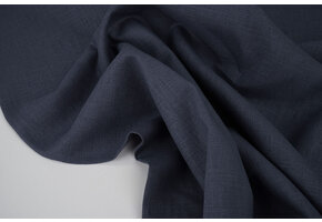 Washed Linen Indigo Blue