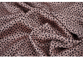 Stretch Satin Bedruckt Leopard Bo Rosa
