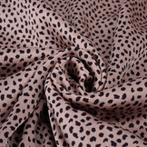 Stretch Satin Bedruckt Leopard Bo Rosa