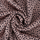 Stretch Satin Printed Leopard Bo Pink