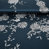 Stretch Satin Printed Flowers Sabrina