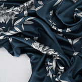 Stretch Satin Bedruckt Blumen Sabrina