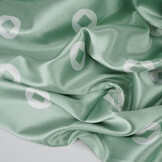 Stretch Satin Bedruckt Pauline Grün