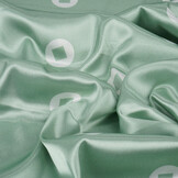 Stretch Satin Bedruckt Pauline Grün