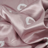 Stretch Satijn Bedrukt Pauline Poeder Roze