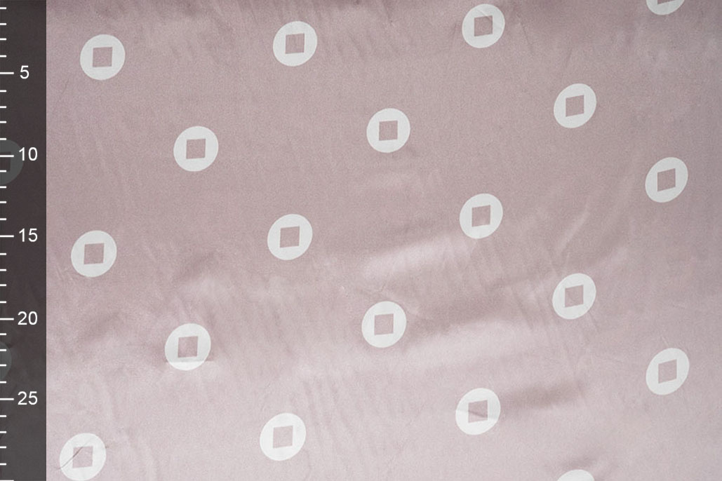 Stretch Satin Printed Pauline Powder Pink