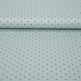 Stretch Satijn Bedrukt Stippen Licht Oud Mintgroen