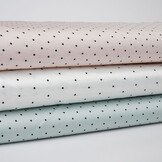 Stretch Satin Printed Dots Light Old Mint Green