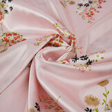 Stretch Satin Bedruckt Blumen Leslie