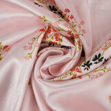 Stretch Satin Bedruckt Blumen Leslie