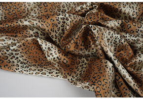 Stretch Satin Printed Leopard Marloes Small