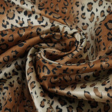 Stretch Satin Bedruckt Leopard Marloes Klein